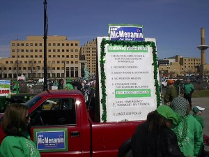Joe McMenamin at St. Patrick's Day Parade March 12, 2011